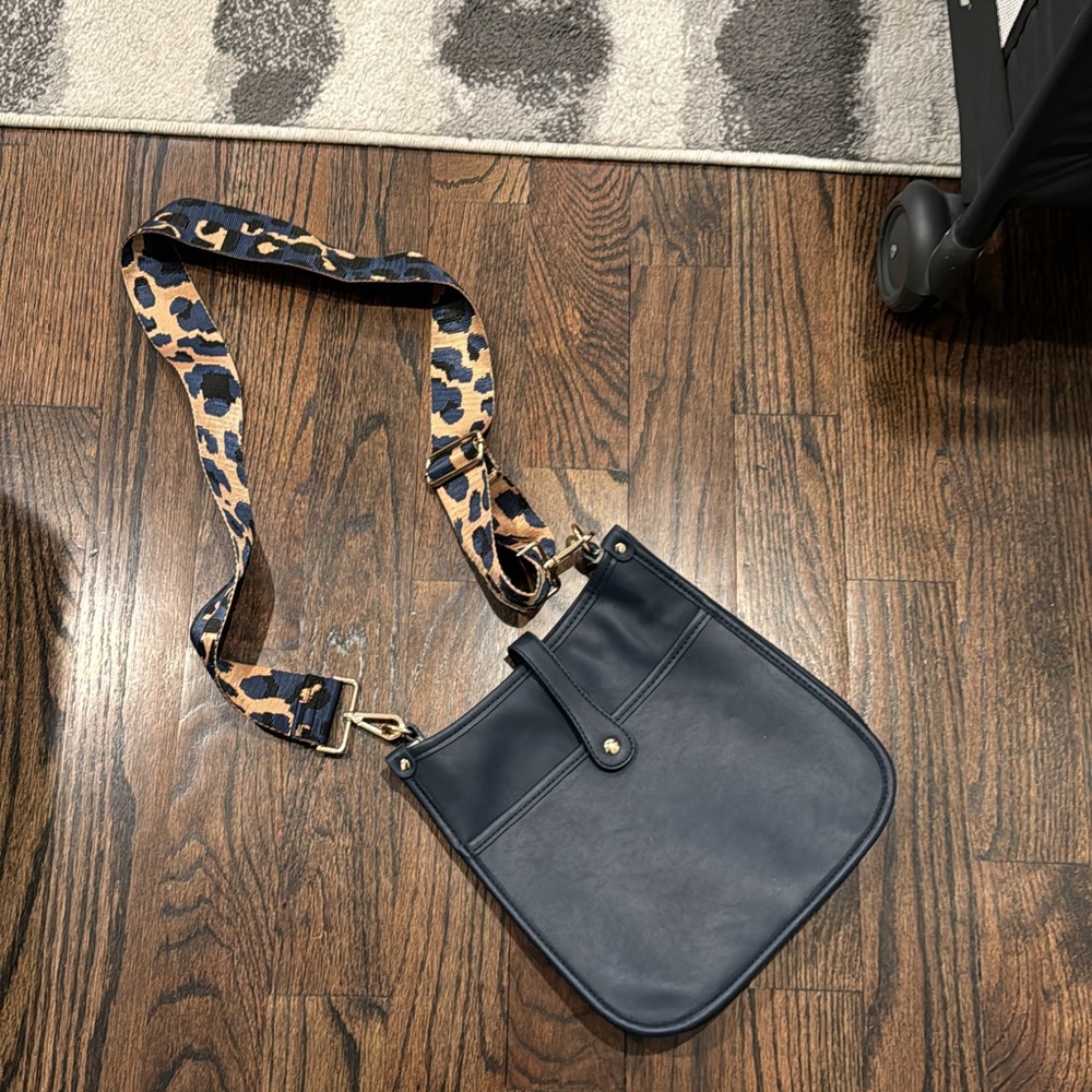 Blue crossbody bag